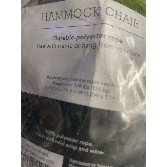 Threshold Hammock Chair/Rope Chair Swing with Spreader Bar New with Tag - Picture 3 of 5